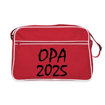 Opa 2025 - Retro Tasche - Rot/Weiß - Vorne