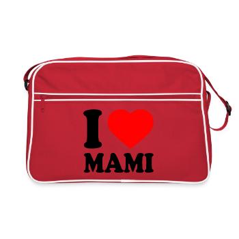 I love mami - Sac Retro - rouge/blanc - Devant