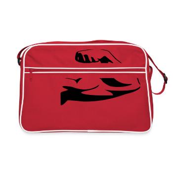 Muscle biceps upper arm - Retro Bag - red/white - Front