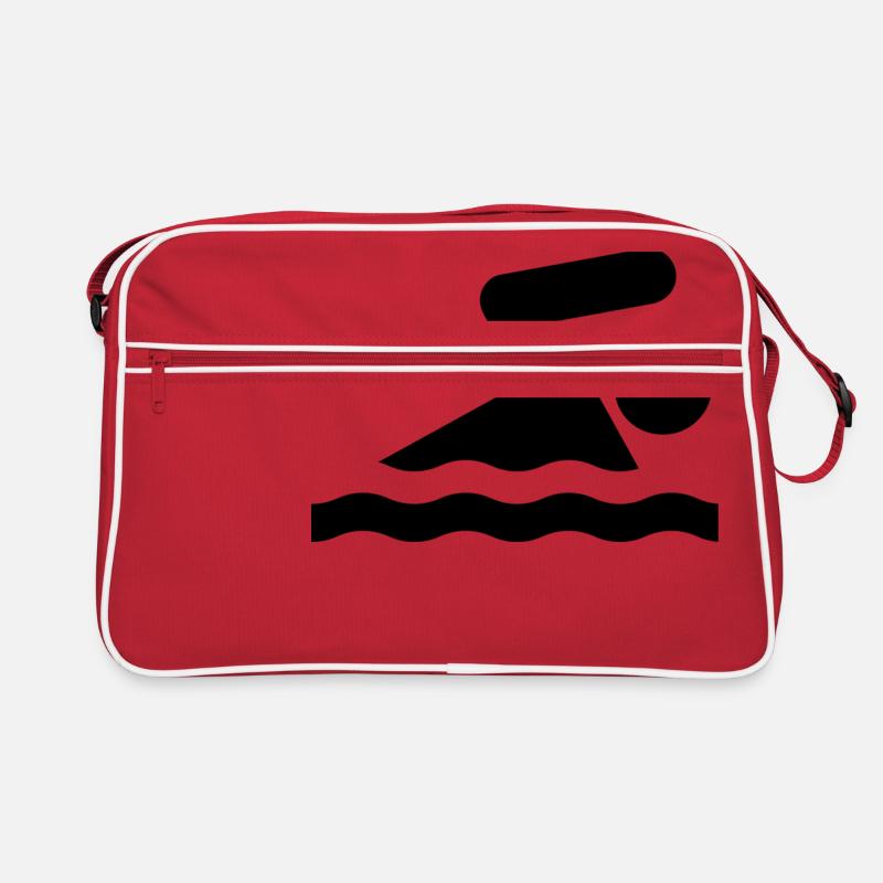 Schwimmen Schwimmer Retro Tasche