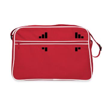 Dumbbell Barbell Dumbbell - Retro Bag - red/white - Front