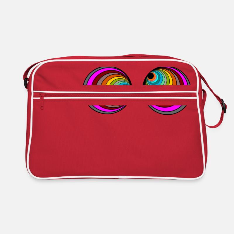 Drogenaugen Retro Tasche