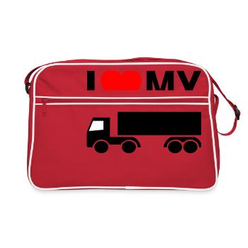 Truck Truck Truck Truck - Retro Bag - red/white - Front