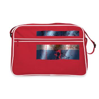 Drapeau de l'Argentine cool vintage utilisé sport look - Sac Retro - rouge/blanc - Devant