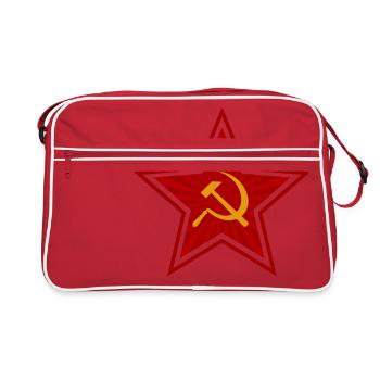Communism Red Star - Gift Idea - Retro Bag - red/white - Front