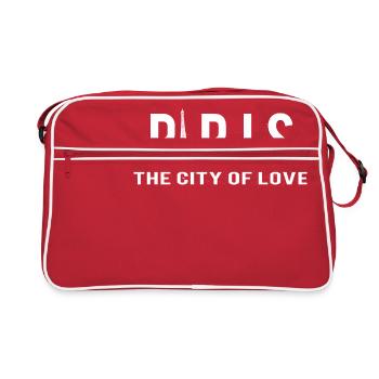 Paris - La ville de l'amour - Sac Retro - rouge/blanc - Devant