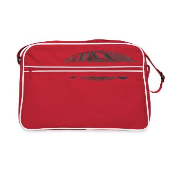 205 vintage stamp - Sac Retro - rouge/blanc - Devant