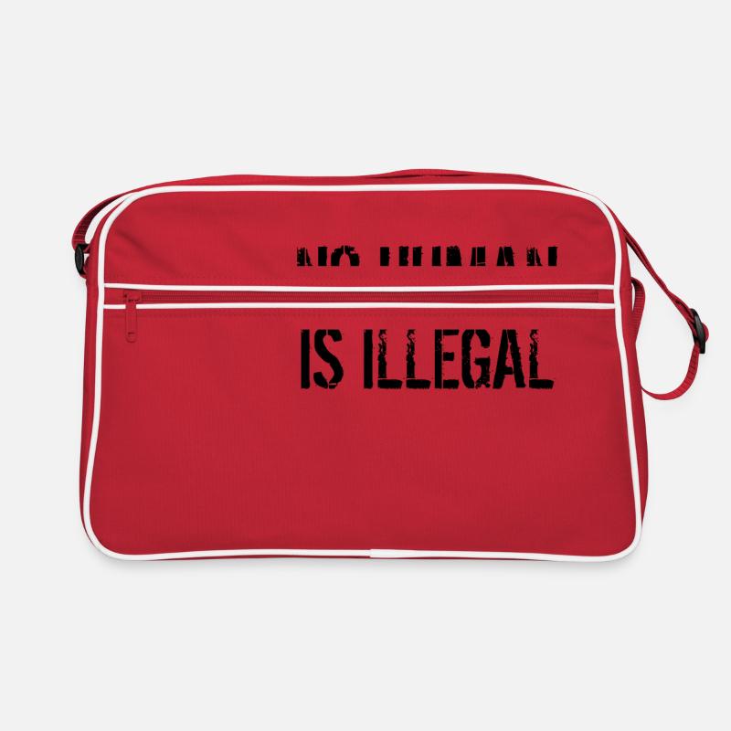 No Human is Illegal Retro Bag