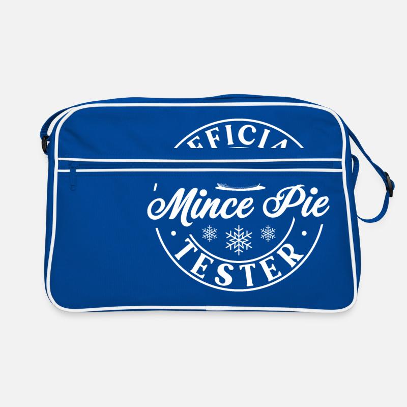 Offizieller Mince Pie Tester Retro Tasche
