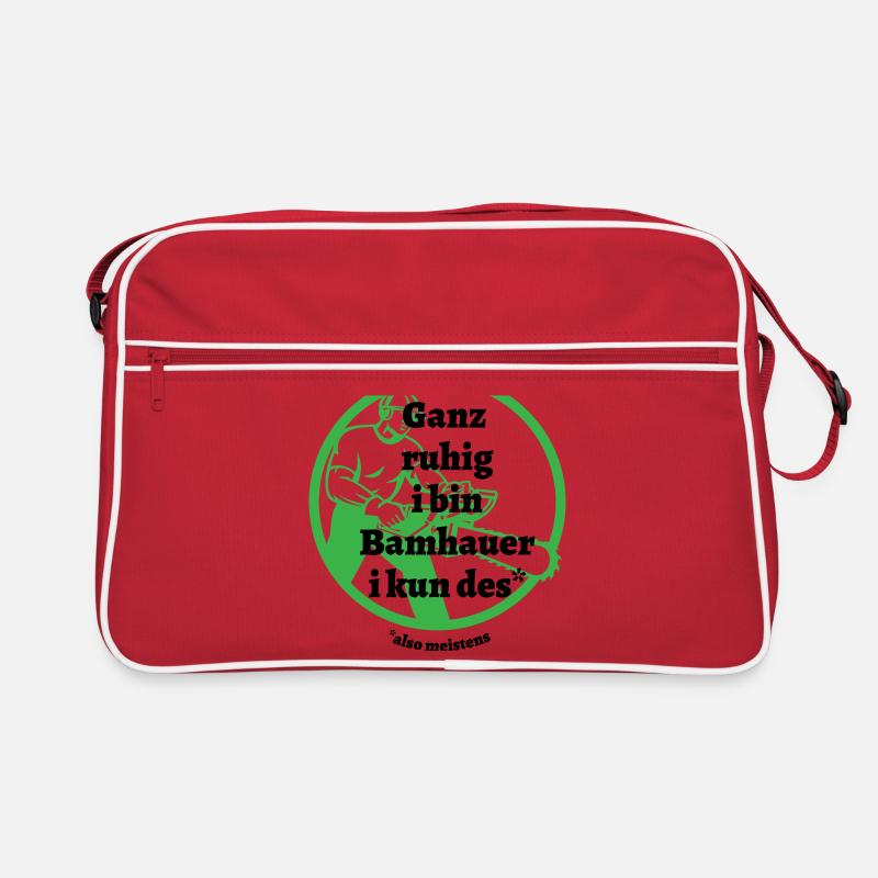 Ganz ruhig ... Bamhauer - bayerischer Spruch Retro Tasche