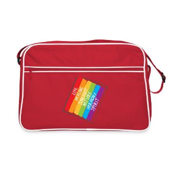 Arc-en-ciel - Arc-en-ciel - Couleur - Sac Retro - rouge/blanc - Devant