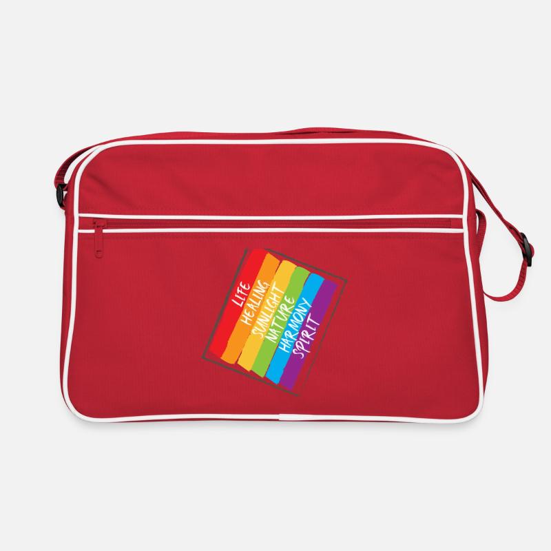 Rainbow - Regenbogen - Color Retro Tasche