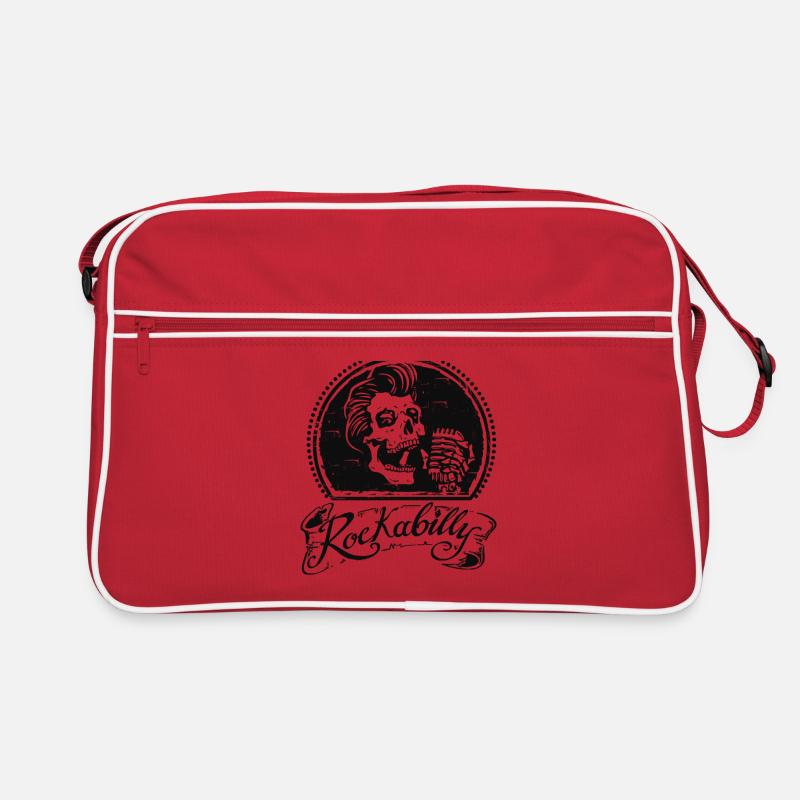 Tête de mort de Rockabilly Sac Retro