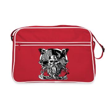 Odin Father of the Gods - Viking Gift - Retro Bag - red/white - Front