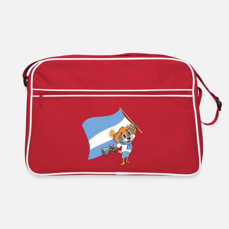 Argentina fan dog Retro Bag