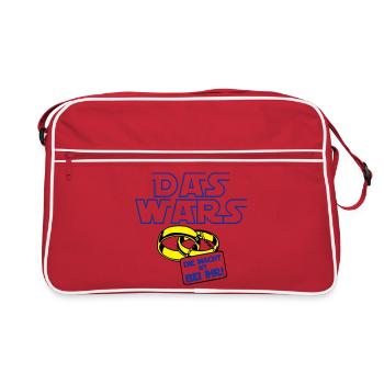 Junggesellenabschied , das wars die macht .(25) - Retro Tasche - Rot/Weiß - Vorne