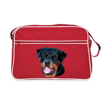 Rotti - Sac Retro - rouge/blanc - Devant