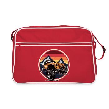 Sunset Ridge Jeep Off-Road - Retro Bag - red/white - Front