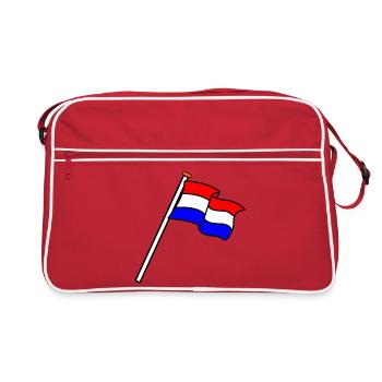 Flag Netherlands Flags NL - Retro Bag - red/white - Front