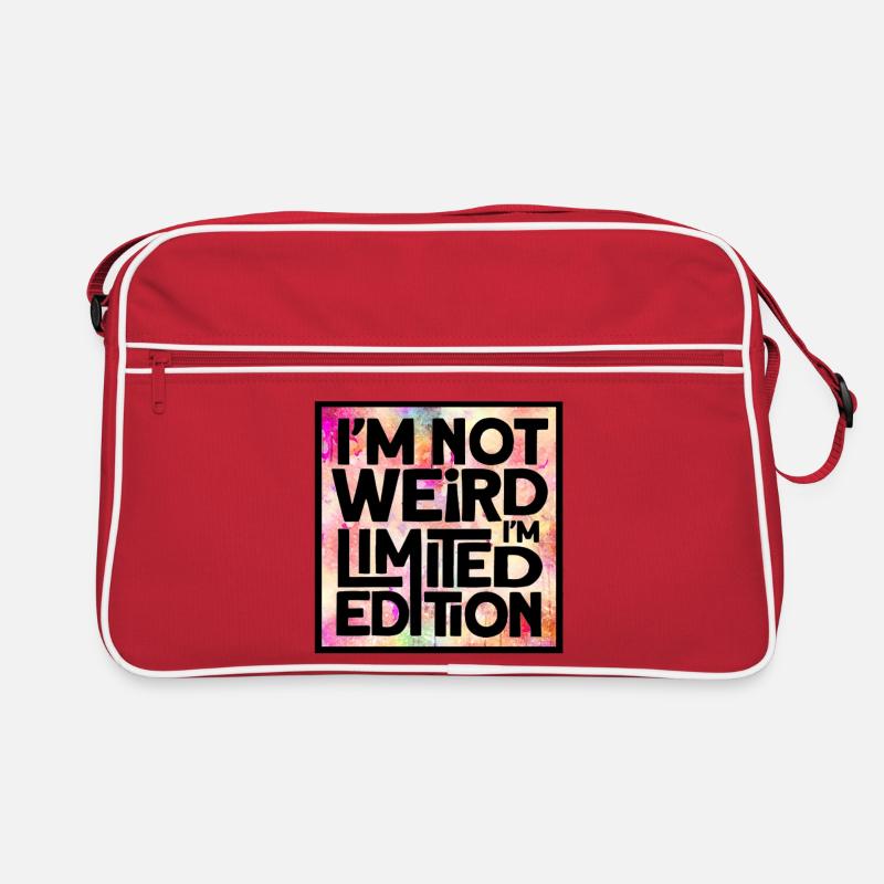 Ich bin nicht komisch, ich bin eine limitierte Auflage * Retro Tasche