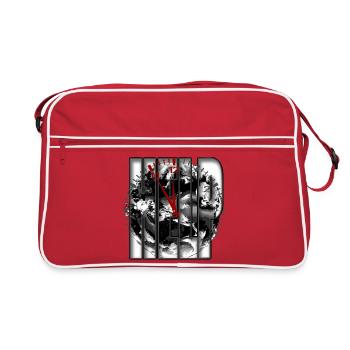 HELP Surveiller Nature Climat Protection de l’environnement - Sac Retro - rouge/blanc - Devant