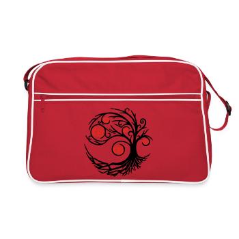 Rosier noir étrange - Sac Retro - rouge/blanc - Devant