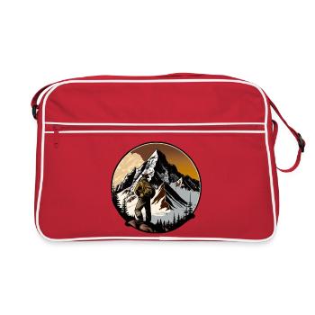 Alpiniste - Sac Retro - rouge/blanc - Devant