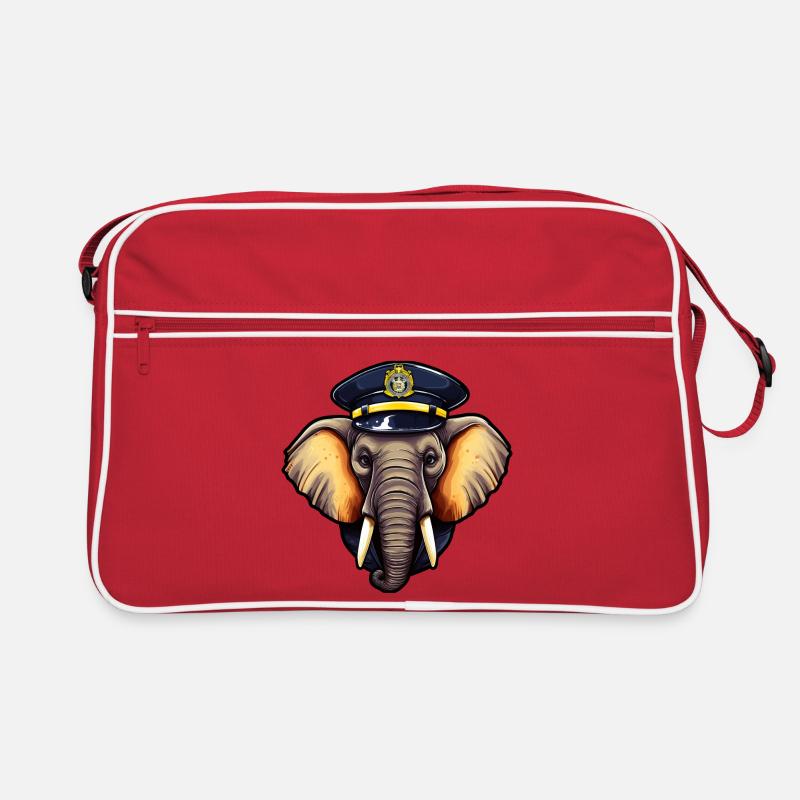 Polizei Elefant Retro Tasche