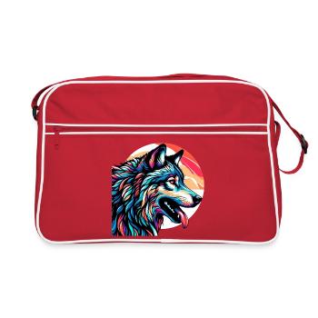 Loup - Sac Retro - rouge/blanc - Devant