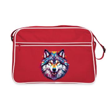 Loup - Sac Retro - rouge/blanc - Devant