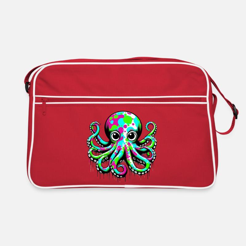 Krake Retro Tasche