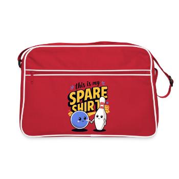 This is my Spare Shirt - Retro Bag - red/white - Front