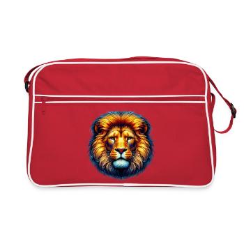 Lion - Sac Retro - rouge/blanc - Devant