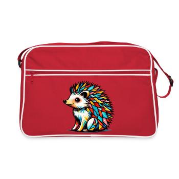 Igel - Retro Tasche - Rot/Weiß - Vorne
