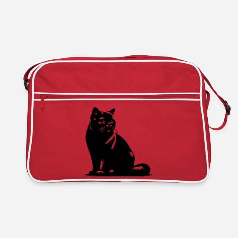 Britisch Kurzhaar Katze Retro Tasche