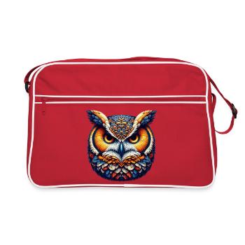 Owl - Retro Bag - red/white - Front