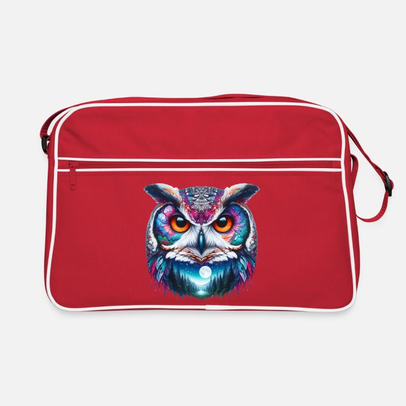 Eule Retro Tasche