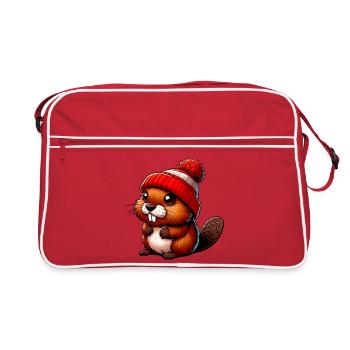 Beaver - Retro Bag - red/white - Front