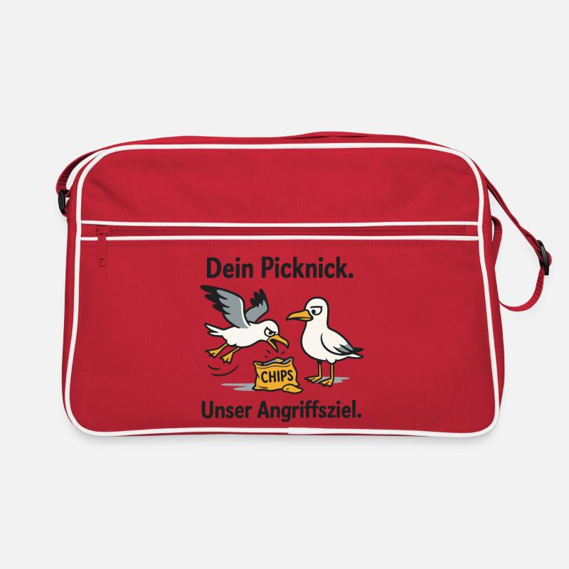 Dein Picknick Unser Angriffsziel Retro Tasche