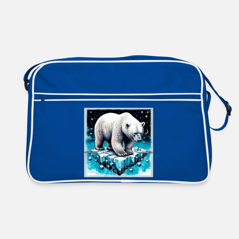 polar bear Retro Bag