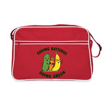 Save batteries Become environmentally friendly Cheeky Fr - Retro Bag - red/white - Front