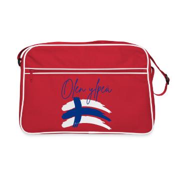 Finnish and proud of it - Retro Bag - red/white - Front