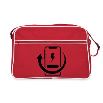Cercle d’Énergie Éclair - Sac Retro - rouge/blanc - Devant