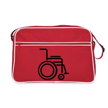 fauteuil roulant - Sac Retro - rouge/blanc - Devant