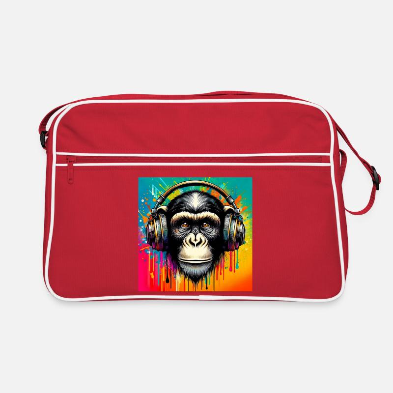 Schimpansen-Affe Retro Tasche