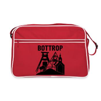 Point de repère de la région de Bottrop Ruhr - Sac Retro - rouge/blanc - Devant