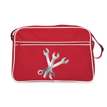 Jeu de clés – Outils et artisanat - Sac Retro - rouge/blanc - Devant
