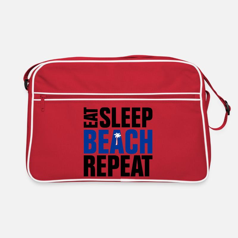 Eat Sleep Beach Repeat Sac Retro