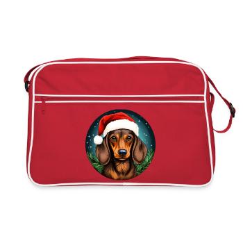 Noël teckel - Sac Retro - rouge/blanc - Devant