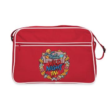 Chien de jeu douillet - Sac Retro - rouge/blanc - Devant